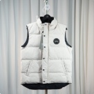 Yupoo Canada Goose puffer white sleeveless vest Canada Goose down jacket puffer vest white button White 002