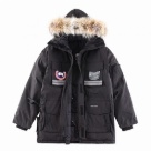 Yupoo Canada Goose winter black fur hood Canada Goose down jacket parka black fur hood Black 054