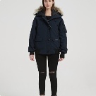 Yupoo Canada Goose beanie red pompom Canada Goose down jacket beanie gray pompom Navy 020