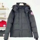 Yupoo Canada Goose hooded black down jacket Canada Goose down jacket puffer black patch hood Black 049