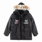 Yupoo Canada Goose hooded black furtrim coat Canada Goose down jacket parka black fur hood Black 041