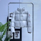 Yupoo Canada Goose hooded white puffer Canada Goose down jacket beanie black pompom Grey 013