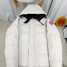 Yupoo Canada Goose hooded white puffer jacket Canada Goose down jacket puffer white patch hood Beige 012