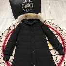 Yupoo Canada Goose parka black fur hood Canada Goose down jacket parka black fur hood Black 039