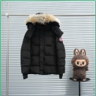 Yupoo Canada Goose parka black fur hood Canada Goose down jacket puffer black fur hood Black