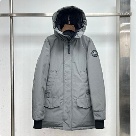 Yupoo Canada Goose parka grey fur hood Canada Goose down jacket parka gray fur hood Grey