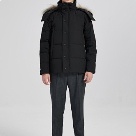 Yupoo Canada Goose beanie black pompom Canada Goose down jacket beanie black pompom Black 030