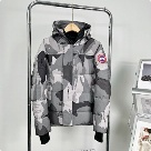 Yupoo Canada Goose puff jacket gray camo Canada Goose down jacket snapback black pink patch Grey 016