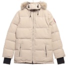 Yupoo Canada Goose puffer beige fur hood Canada Goose down jacket puffer beige fur hood Beige 003
