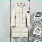 Yupoo Canada Goose puffer beige hooded Canada Goose down jacket puffer white long hooded White 006