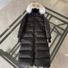 Yupoo Canada Goose puffer black fur hood Canada Goose down jacket long black puffer hood Black