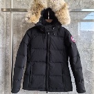 Yupoo Canada Goose puffer black fur hood Canada Goose down jacket parka black fur hood Black 040