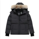 Yupoo Canada Goose puffer black fur hood Canada Goose down jacket puffer black fur hood Black 012