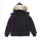 Yupoo Canada Goose puffer black fur hood Canada Goose down jacket puffer black fur hood Black 032
