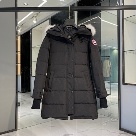 Yupoo Canada Goose puffer black fur hood Canada Goose down jacket puffer black fur hood Black 037