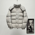 clothing Moncler short padded hooded jacket Grey