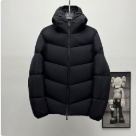 clothing Moncler Forez detachable hood down jacket Black