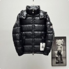 clothing Moncler Maya hooded down jacket Black