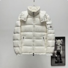 clothing Moncler Maya hooded down jacket White