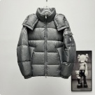 clothing Moncler detachable hood down jacket Grey