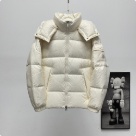 clothing Moncler detachable hood down jacket White