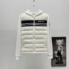 clothing Moncler hooded down jacket White 001