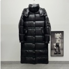 clothing Moncler long hooded down coat Black