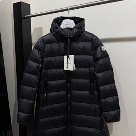 clothing Moncler puffer jacket with hood Black