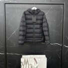 clothing Moncler puffer jacket with hood Black 003