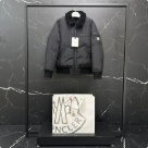 clothing Moncler puffer jacket with shearling collar Black