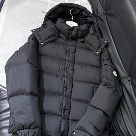 clothing Moncler puffer jacket Black 024
