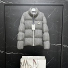 clothing Moncler puffer knit jacket Grey