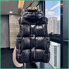 clothing Moncler puffer vest Black 008