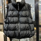clothing Moncler puffer vest Black 009