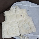 clothing Moncler puffer vest White 001