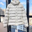 clothing Moncler quilted puffer jacket White 001