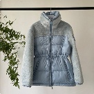 clothing Escaut puffer jacket with fleece sleeves Grey