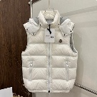 clothing Moncler Bormes padded vest with hood White