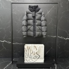 clothing Moncler Madeira short down jacket Grey