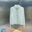 clothing Moncler V pattern padded jacket White