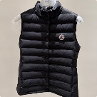clothing Moncler asymmetric hem down vest Black