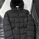 clothing Moncler hooded puffer jacket Black 001