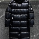 clothing Moncler long down coat Black 002