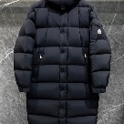 clothing Moncler long down jacket Black 001