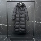 clothing Moncler long padded coat Black 001