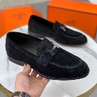 shoes Hermes loafer Black Size 39 44 Yupoo