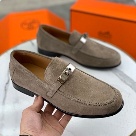 shoes Hermes men's leather loafers Beige Size 39 44 Yupoo