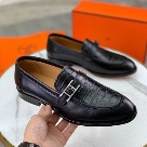 shoes Hermes leather loafer Black Size 39 45 Yupoo