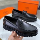 shoes Hermes men's loafer Black Size 39 44 Yupoo