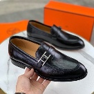 shoes Hermes leather loafers Black Size 39 45 Yupoo